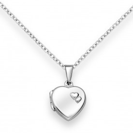 925 Sterling Silver Heart Locket Pendant 