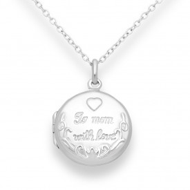 Sterling silver Locket To mom with love